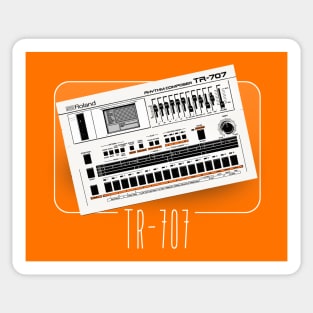 /// Retro Drum Machine Lover Design Sticker